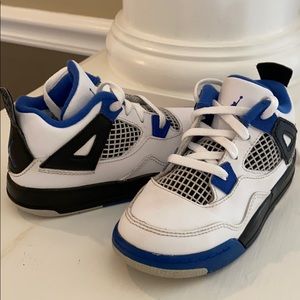Air Jordan Shoes Blue and White Toddler Size 9 EUC